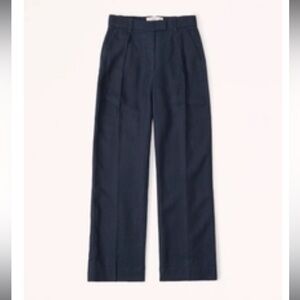 Abercrombie & Fitch Premium Linen Tailored Pant
